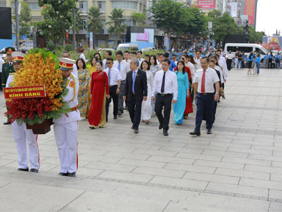 Đoàn HFIC tham dự Lễ dâng hoa Chủ tịch Hồ Chí Minh; dâng hoa, dâng hương Chủ tịch Tôn Đức Thắng nhân Kỷ niệm 50 năm Ngày Giải phóng miền Nam, thống nhất đất nước (30/4/1975-30/4/2025)